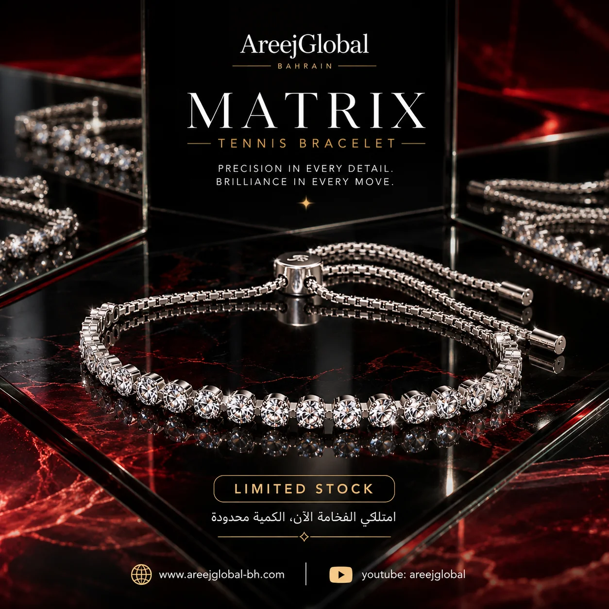 Areej Global crystal luxury watch creative